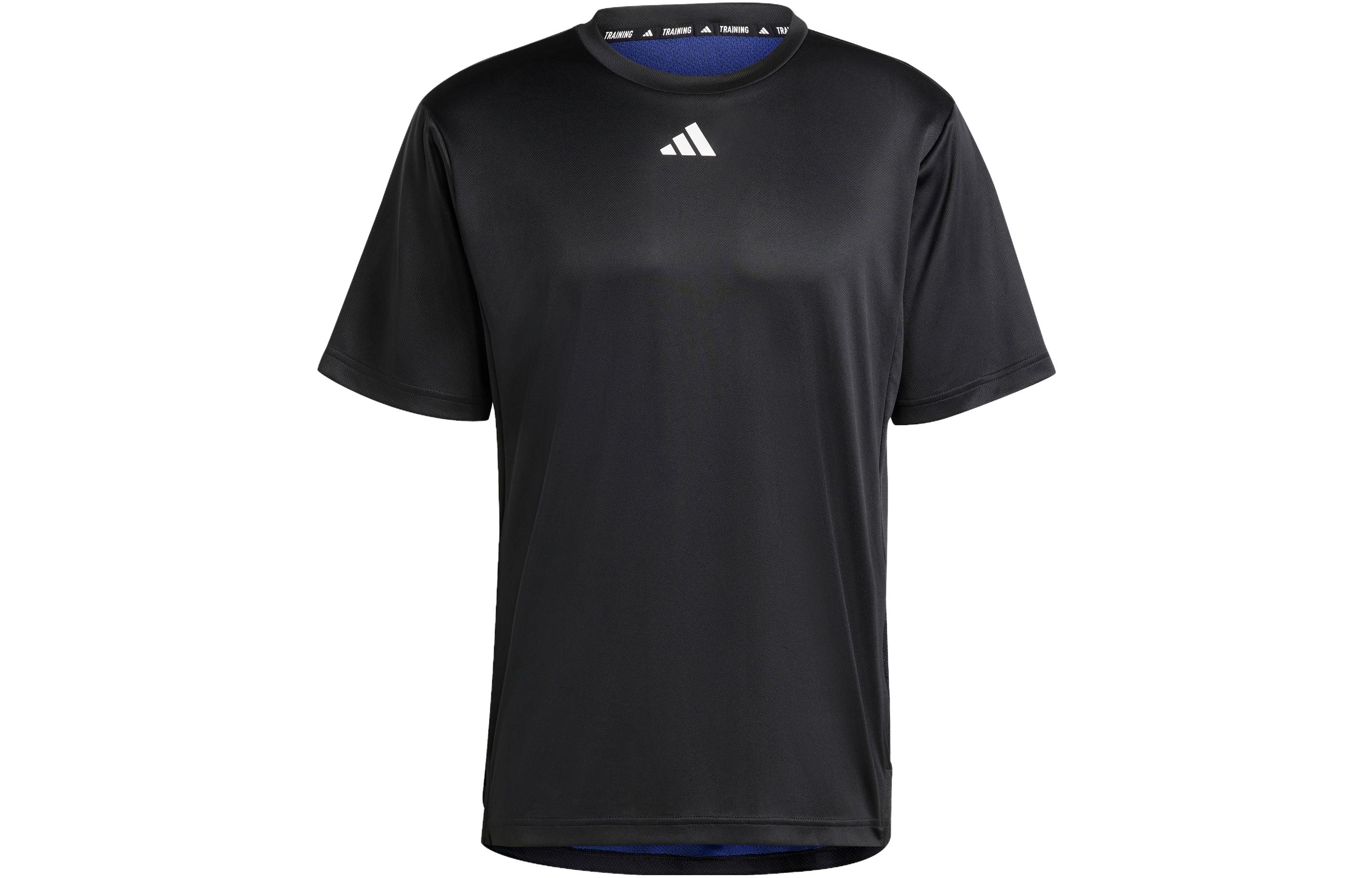 Adidas HIIT T Shirts Men s Black Crew Neck Moderate Straight Fit IB7915 S