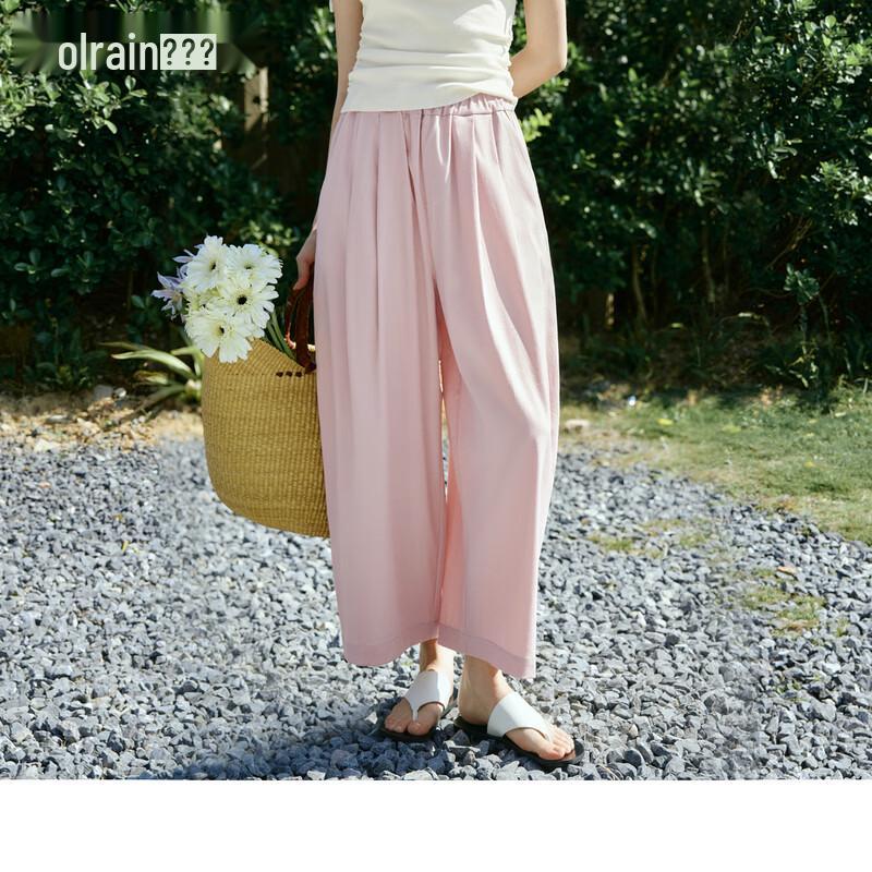 Olrain Women s Summer Wide-Leg Casual Pants S