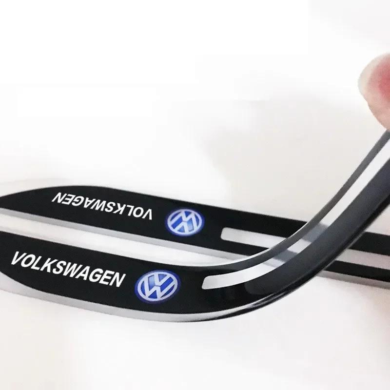 New 2pcs Epoxy Sticker Car Fender Side Wing Emblem Badge Sticker For VW Volkswagen Polo Jetta Golf Passat Tiguan TouranPC6