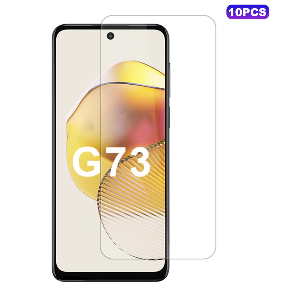 

10 шт./уп. Для Motorola Moto G73 5G Протиударна захисна плівка для екрана 0,33 мм 2.5D з дугоподібним краєм Type A