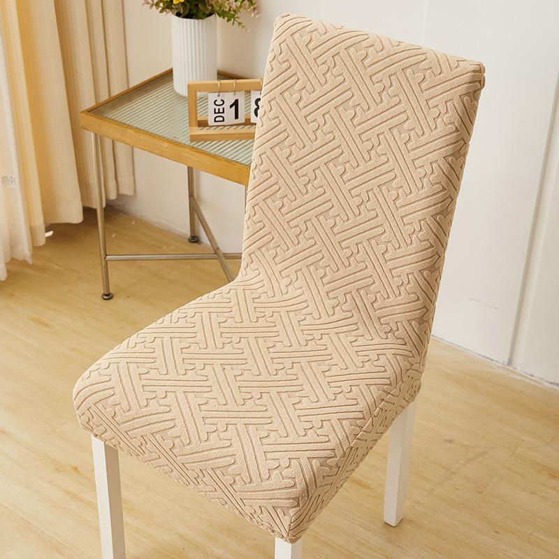Skirt Chair Cover Household Dining Chair Cover Jacquard Seat Cushion Cover Chair Cover Universal Elastic Stool Cover