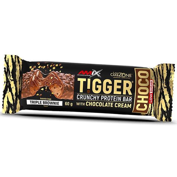 Низкоуглеводный протеиновый батончик, TiggerZero Choco Protein Bar, Amix Nutrition 60г (14135004)