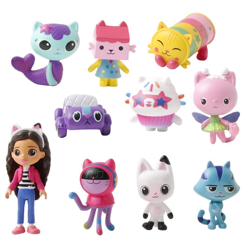 

Набор ПВХ игрушек с мультяшными персонажами для детей с контейнером для хранения и декором 10Styles 2