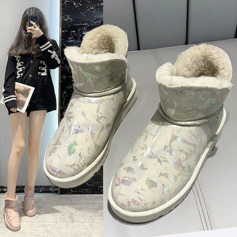 2024 Boots Women New 2024 Low Heels booties Women's Rubber Shoes Rain Booties Ladies  Luxury Designer Australia Round Toe