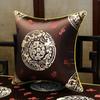35x50cm/45x45cm Jacquard Plant Bamboo Cushion Cover Chinese Light Luxury Tassels Pillow Covers Decorative Green Black Home Decor