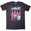 T-shirt Gorillaz: Groupe permanent Cracker Island (Noir) NOUVEAU OFFICIEL