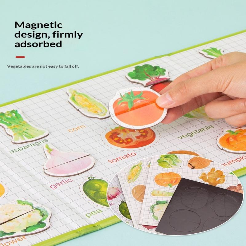 Cute Cartoon Magnetic Sticker Book For Kids - Reusable Puzzle Book Early Education Advanced Baby Toy Gift For Child Age 2-4 Gift