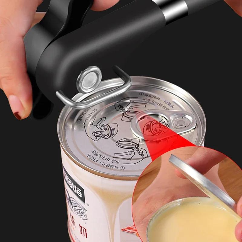 Einfacher Dosenöffner Edelstahl Manuell Professionell Mühelos Dosen Blech Dosenöffner Mit Drehknopf Haushalt Küche Nützliche Werkzeuge