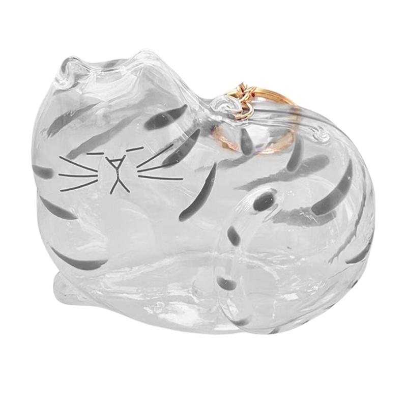 Elegant Cats Furs Storage Box With Pendant Design Pet Hair Collection Display Case Memorial Keepsakes Charm Home Decors