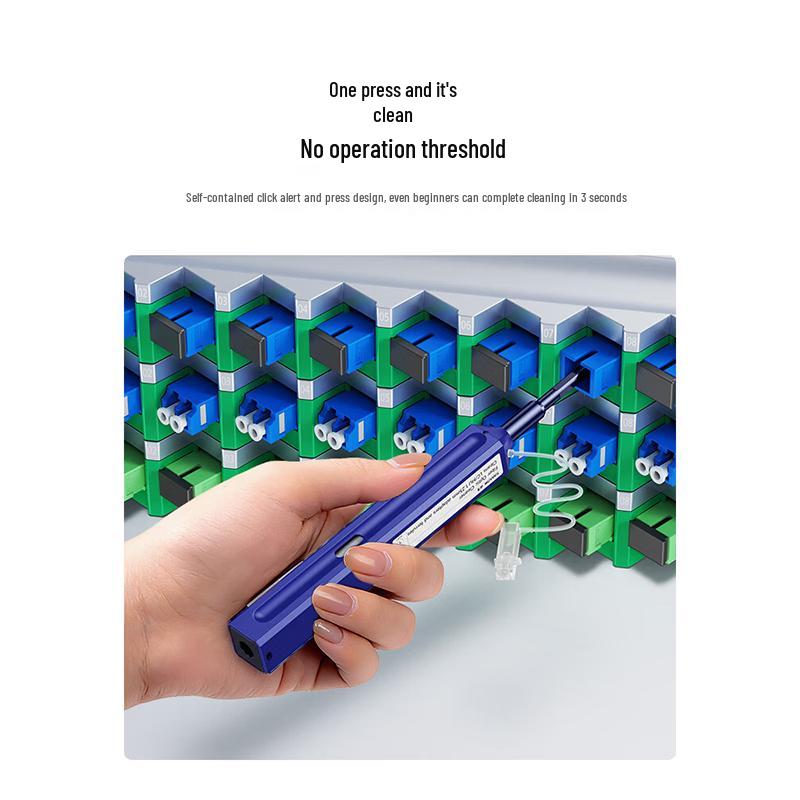 SAMZHE GXB-01 One-Press Fiber Optic Cleaning Pen for LC/MU 1.25mm Connectors