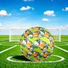 1pc Tiger Through Size 5 Soccer Ball Professional Match Training Football Indoor &Outdoor Sports Ball Lightweight Durable C65181
