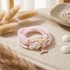 Boho Mermaid Tail Beaded Bracelet Set for Women Irregular Stone Starfish Imitation Pearl Elastic Bracelets Vacation Jewelry Gift