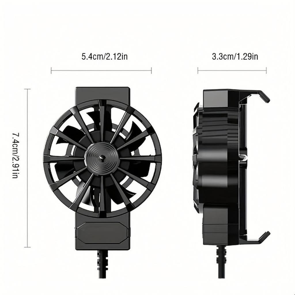 Chladič telefonu 16 – Ventilátor pro mobilní telefony, verze s připojením přes USB