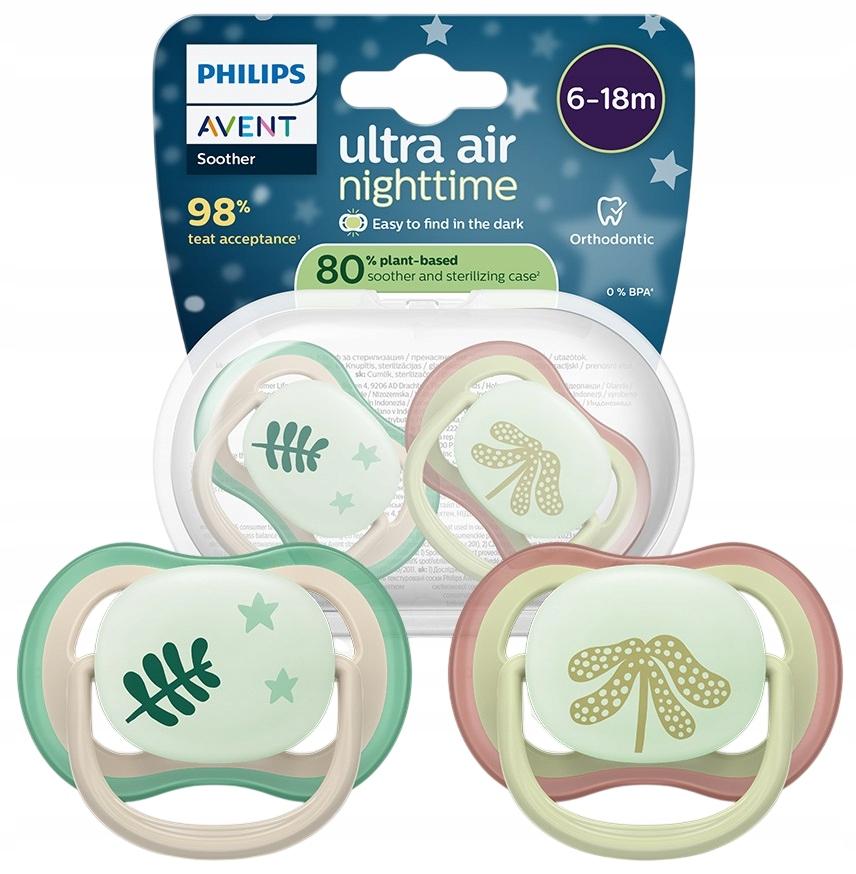 Philips Avent Ultra Air Silikon Beruhigungssauger 6-18M 2 Stück 376/31 18m
