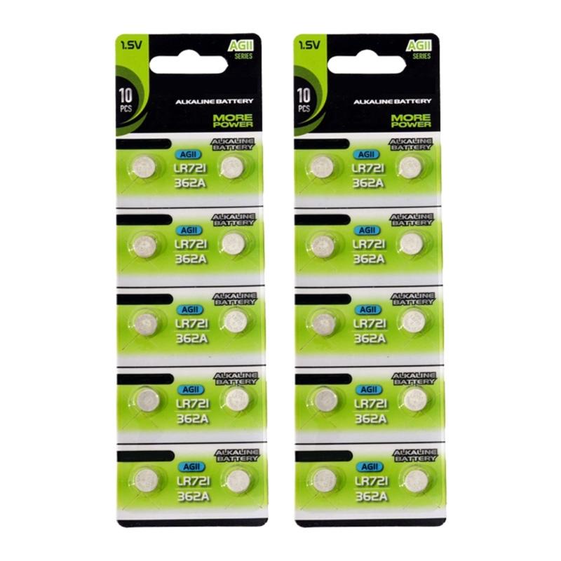 10pcs/20pcs AG11 LR58 Alkaline Button Cell Battery 1.55V Cell Coin Button Batteries for Remotes Control and Watches