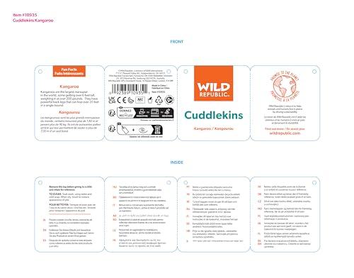 Wild Republic Kangaroo Plush Toy, Realistic Wild Animal, Soft Material, Cuddlekins, W16 X D30 X H30cm, 10935