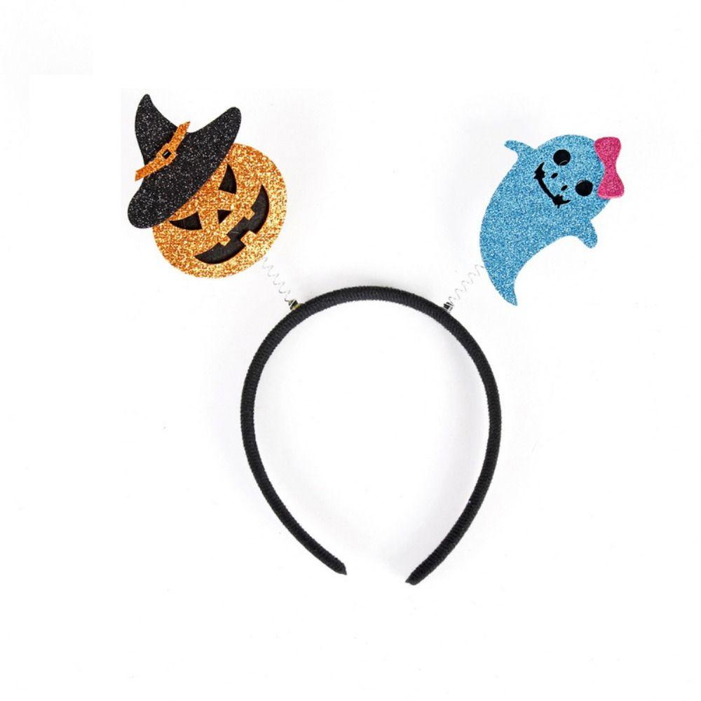 

Witch Hat Halloween Hairband Bat Wing Hair Accessories Funny Skull Headband Makeup Ball style 8