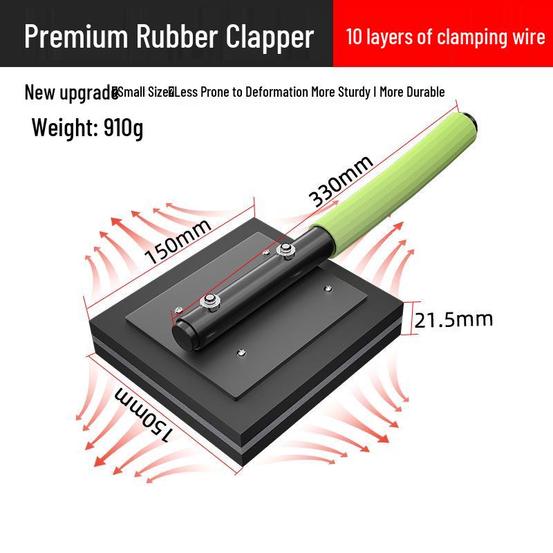 Tile Laying Tool Set: Rubber Tapping Board for Bricklayers and Floor Tile Installation