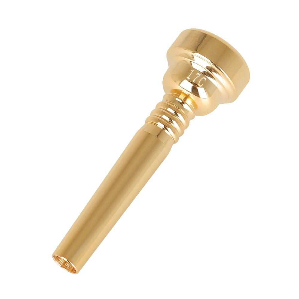 Gold-plated 17C Trumpet Mouthpiece Professional Instrument Trumpet Mouth  Musical Parts