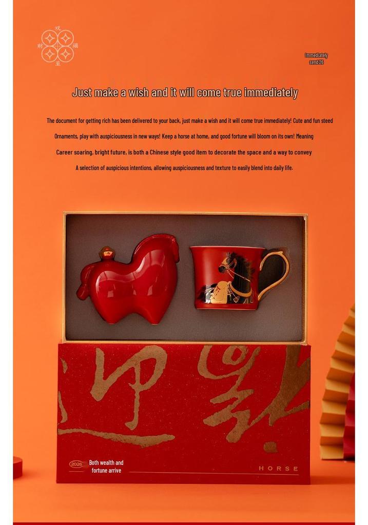 2026 Year of the Horse Zodiac Figurine: Auspicious Mascot for New Year Celebrations and Creative Gifts.