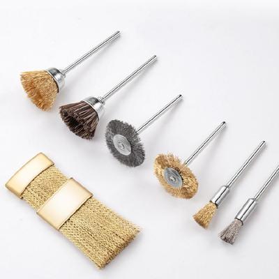Multifunctional Cleaning Brush Copper Wire Nail Drill Bit Set Cleaning Brushes Nail Duster Brush