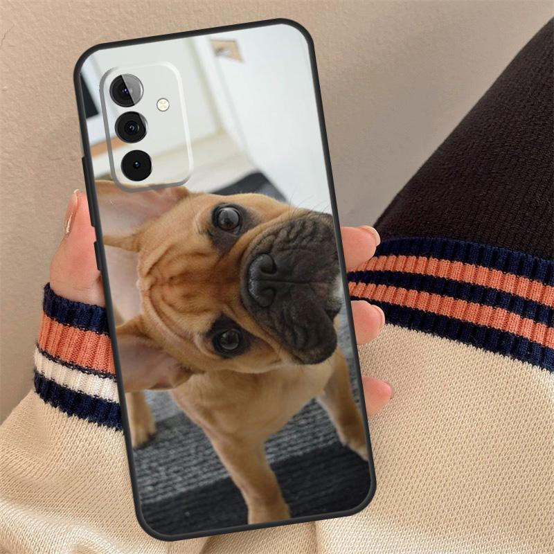 Funny french bulldog Case For Samsung Galaxy A54 A34 A24 A14 A12 A22 A32 A52 A51 A71 A13 A23 A33 A53 A73 Cover