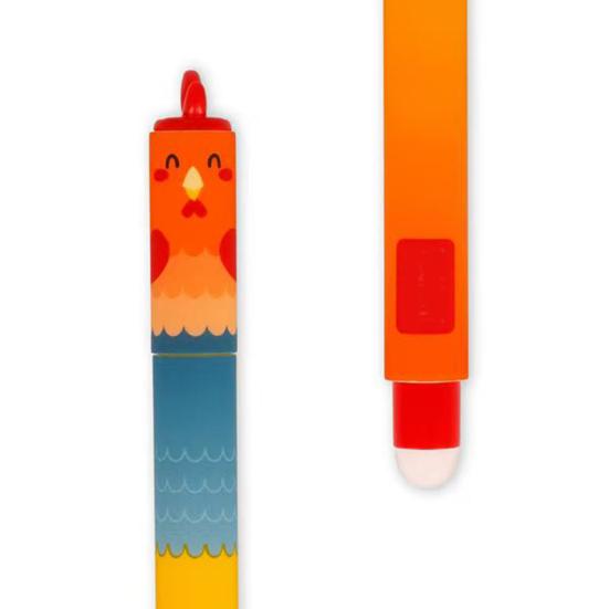 Radierbare Gelstifte mit Bauernhoftiermotiven für Kinder – Niedliche Cartoon-Designs: Kuh, Truthahn, Esel, Schwein – Schreibt sanft und ist leicht zu radieren – Spaß an der Schule