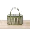 Traditional Bamboo Storage Basket With Handcrafted Design For Kitchen Organization