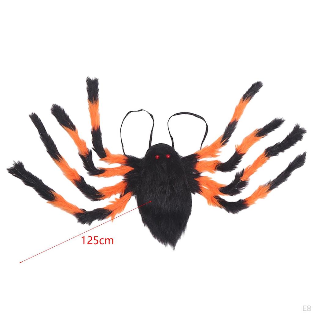8 Legs Horror Plush Spider Decoration, Man Clothes, Clothes Accessories Props for