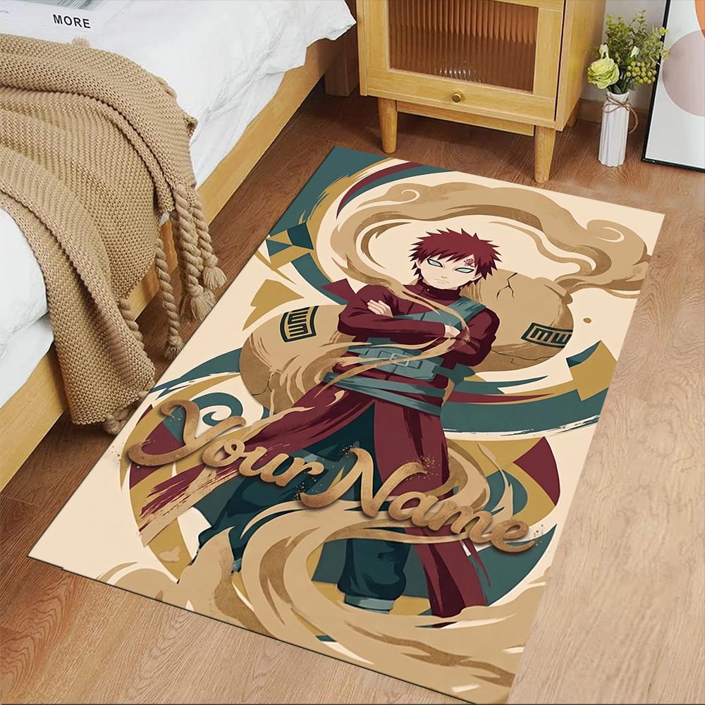 Naruto Character Customize Text Carpet Suitable for Decorate room Entryway Playrooms Game Room Anti-slip Rug Office home decor