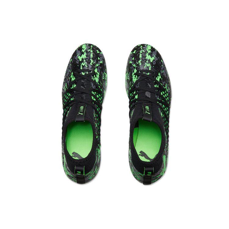 Puma Future 19.3 Netfit Round Toe Lace-Up Low Top MG Soccer Shoes Unisex Soccer Shoes Green Black 105541-03