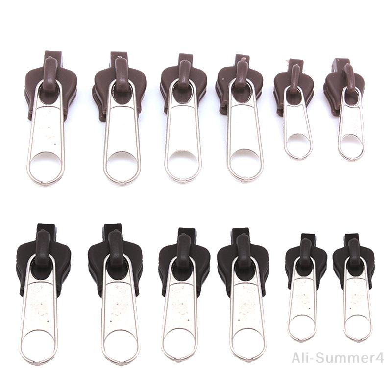 6pcs Instant Zipper Universal Instant Fix Zipper Repair Kit Replacement Zip Slider for DIY Sew