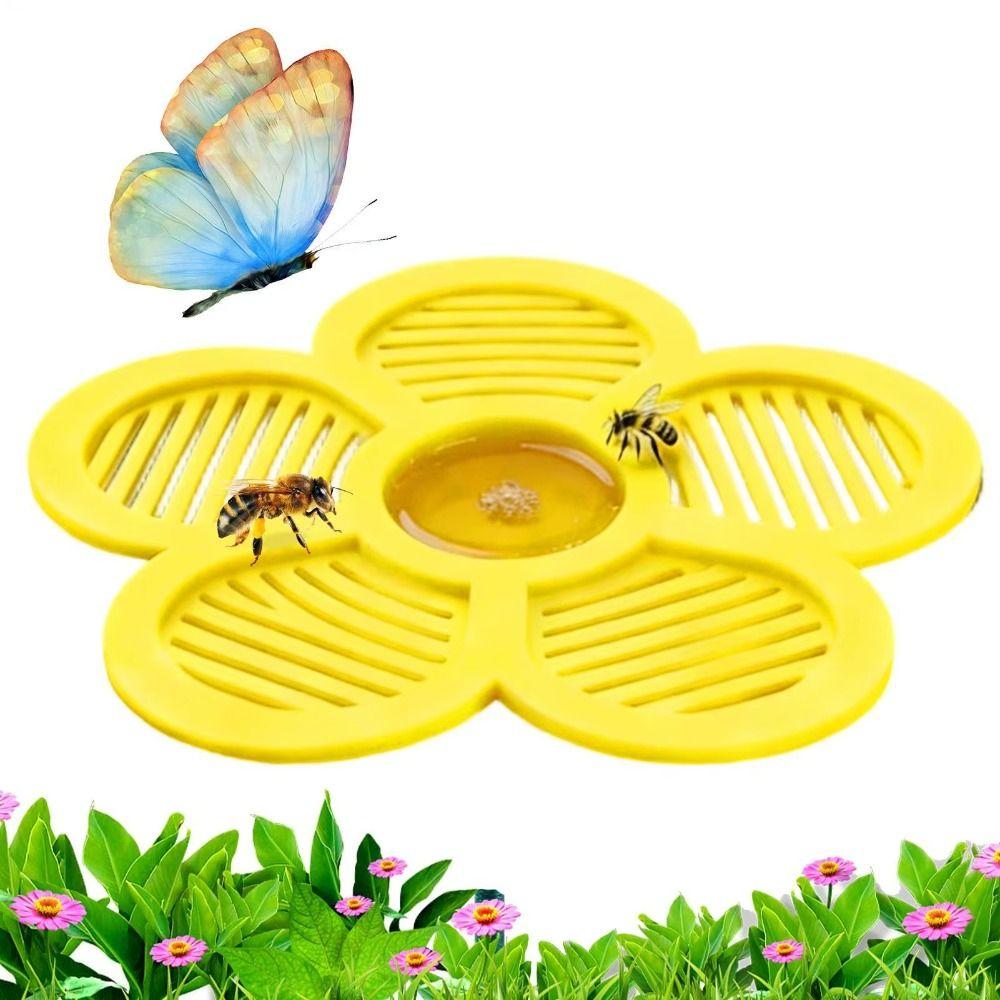 Non-Slip Bee Watering Station Anti-Drop Design Butterfly Drinking Tray  Outdoor Garden