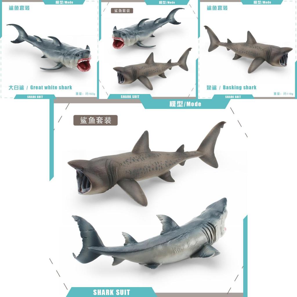 Realistic Shark Pvc Figurine For Childrens Learning And Collection