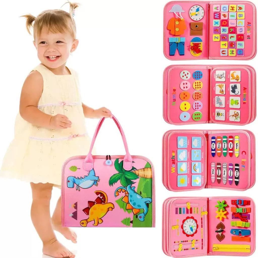 Felt Learning Preschool Practice Busy Board Children's Early Education Toys Puzzle Enlightenment Learning Board Birthday Gift