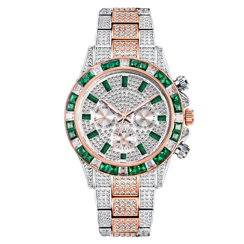 Fashionable Gypsophila Full Diamond British Men's Watch