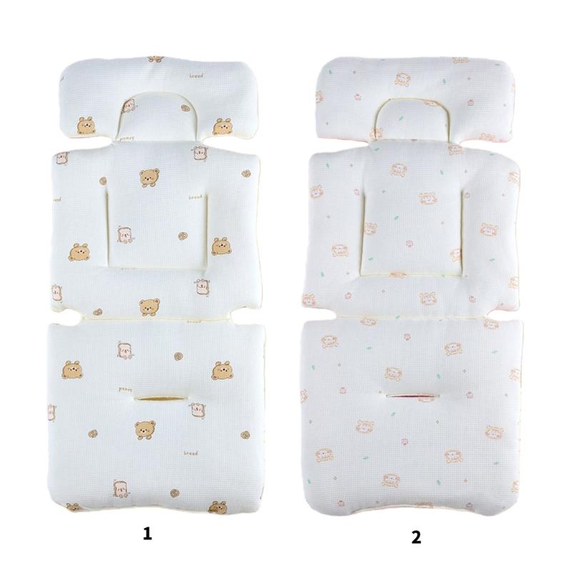 Baby Strollers Pad Baby Pram Carriage Cushion Double Sided Mattress Pushchair Liner Strollers Cushion with Printed Pattern