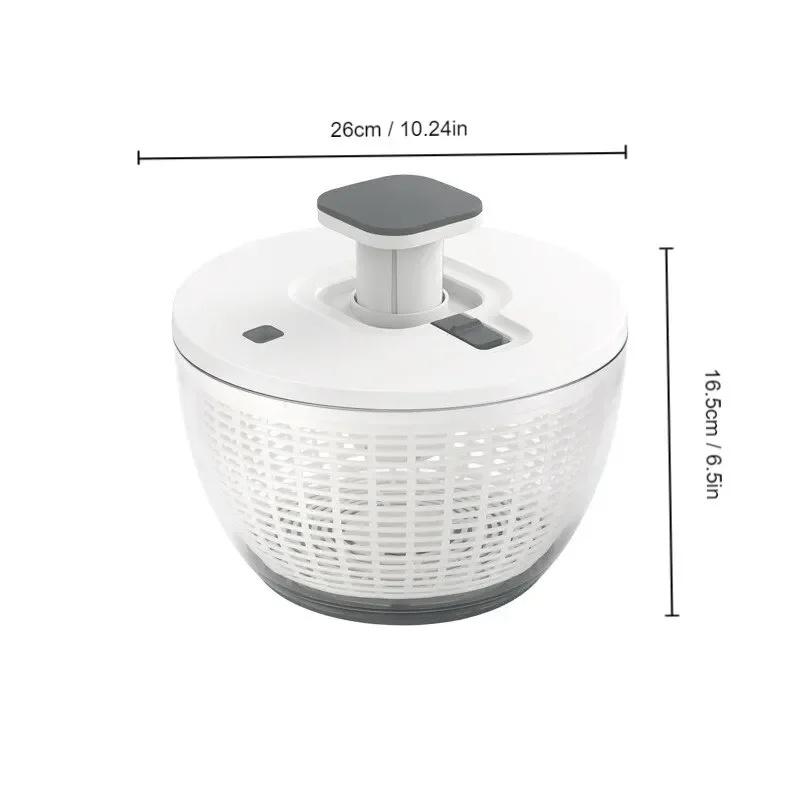 

Пресс-тип Овощесушилка Фруктовая сушилка Бытовая Большая Емкость Дегидратор Кухонные Принадлежности Слив Салат Корзина Гаджеты