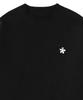 GRAVER [Unisex] White Odd Flower Embroidered Sweatshirt_Black