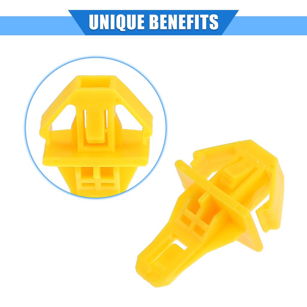 VekAuto 20pcs Bumper Clips Bumper Fender Fasteners Clips Rivet Retainers for Ho Nda CRV 2.4L 2012-2014 Nylon Yellow Retainer Fastener