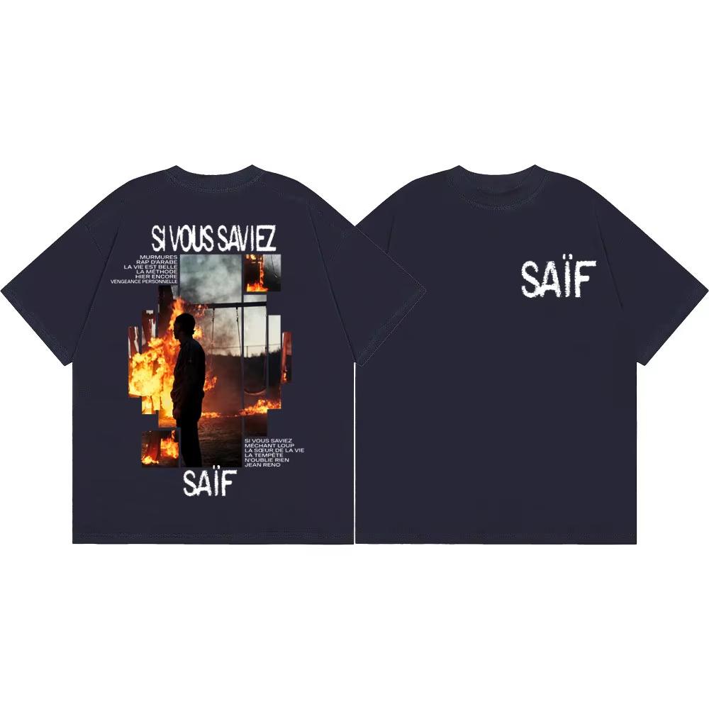 2026 Dark Aesthetic Collage Graphic Large Printed Cotton Unisex Short Sleeve Tshirts Retro Street Casual Tops For Kids Adults