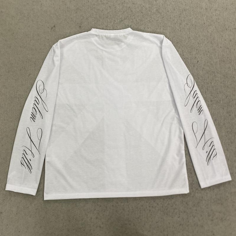 European and American Y2K Dark Style Letter Printed Long Sleeved Gothic Street Top for Men and Women