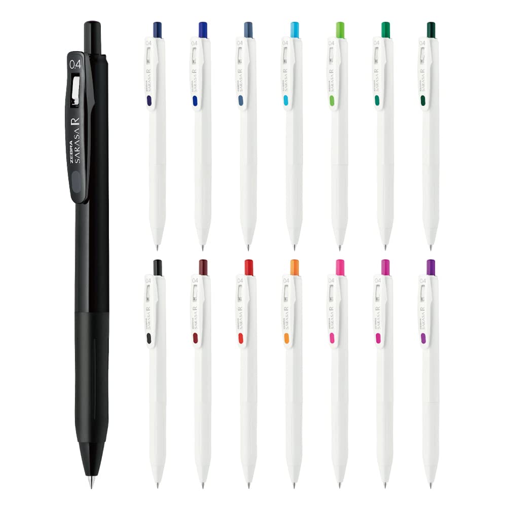 

Zebra Gel Ballpoint Pen Sarasa R 14 colors 15 pieces set 0.4mm JJS29-15C-AZ