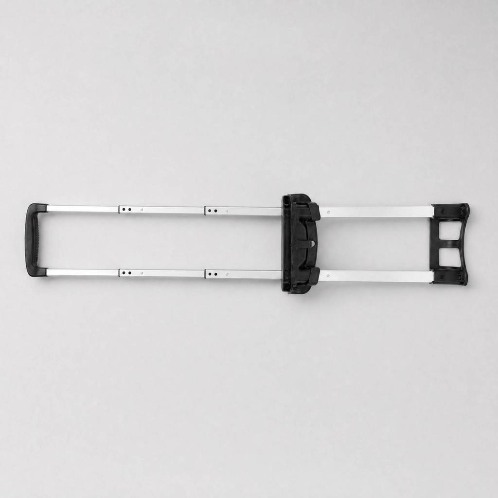 Builtin Luggage Handle Assembly Replacement ThreeSection Telescopic Suitcase Retractable for