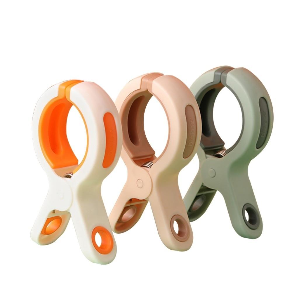 5Pcs Strong Grip Large Size Clothes Clips Plastic Anti-slip Clothes Pegs Windproof Thickened Laundry Clips Balcony