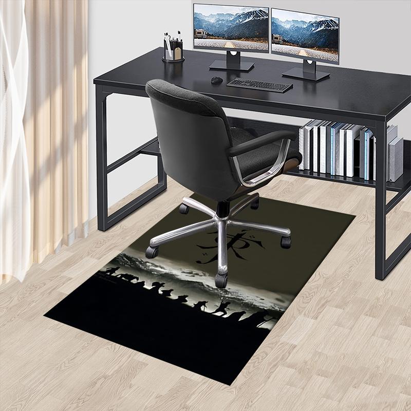 

Lord of the Rings Polyester Office Carpet Chair Mats, Home Decor Dormitory Floor Protector with Anti-Skid Backing, Large Area Coverage,Chris 60cm by 90cm