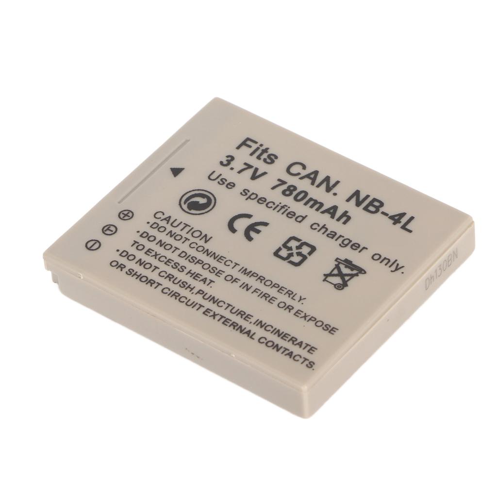 NB 4L Camera Lithium Ion Battery 780mAh 3.7V Replacement Camera Battery for IXUS 115 117 120 130