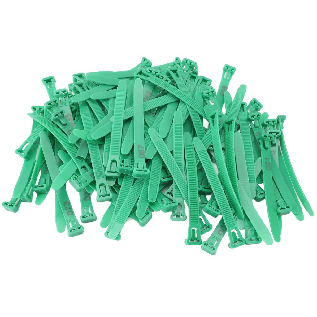 100pcs Chicken Leg Bands Adjustable Fadeless Numbered Poultry Identification Leg Tags for Duck Goose