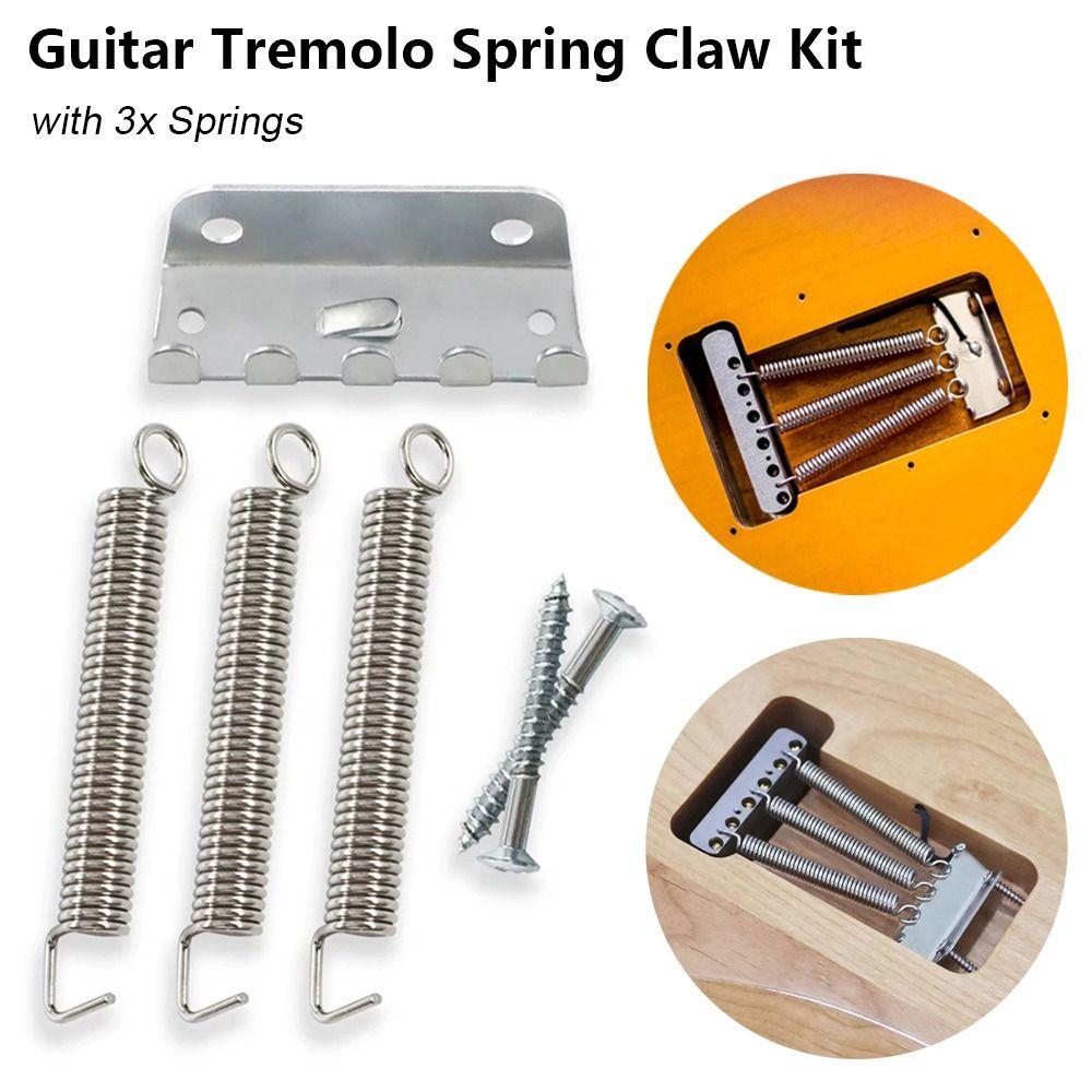 1Set Vintage Tremolo Claw with Installation Screws Tremolo Bridge Springs Electric Guitar Accessory