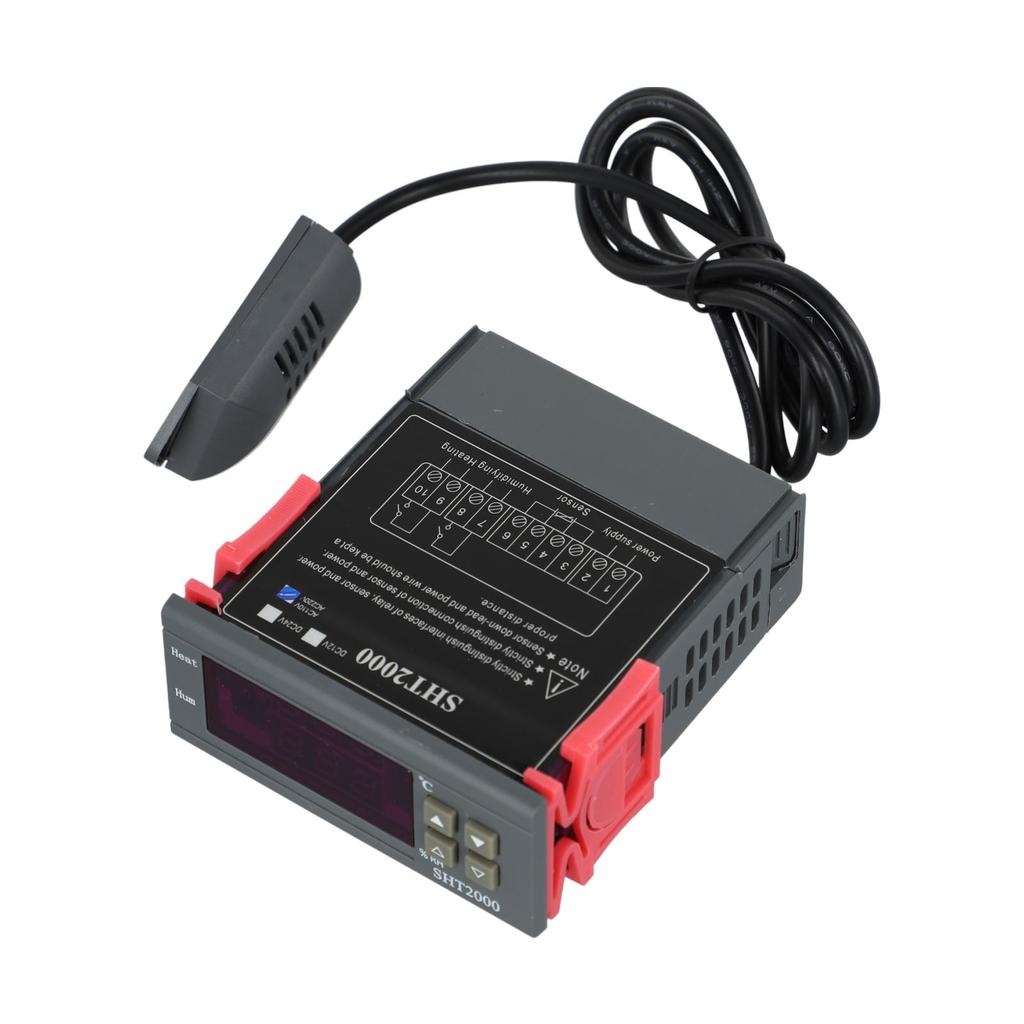 SHT2000 Thermostat Intelligent Digital Display Controls Temperature and Humidity Made for Practical and Long Lasting Use